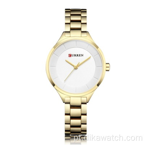 Curren 9015 ouro feminino relógio à prova d&#39;água relógios pulseira de quartzo relógios de pulso femininos casuais de preço